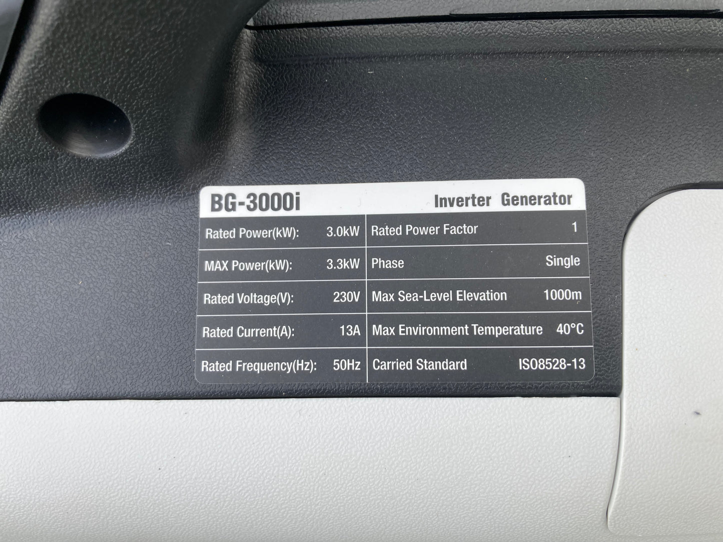 Notstromaggregat, Stromgenerator 3 kW